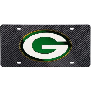 Green Bay Packers Carbon Fiber License Plate