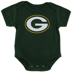 Newborn Green Bay Packers Green Team Logo Bodysuit