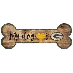Green Bay Packers Dog Bone Wall Sign